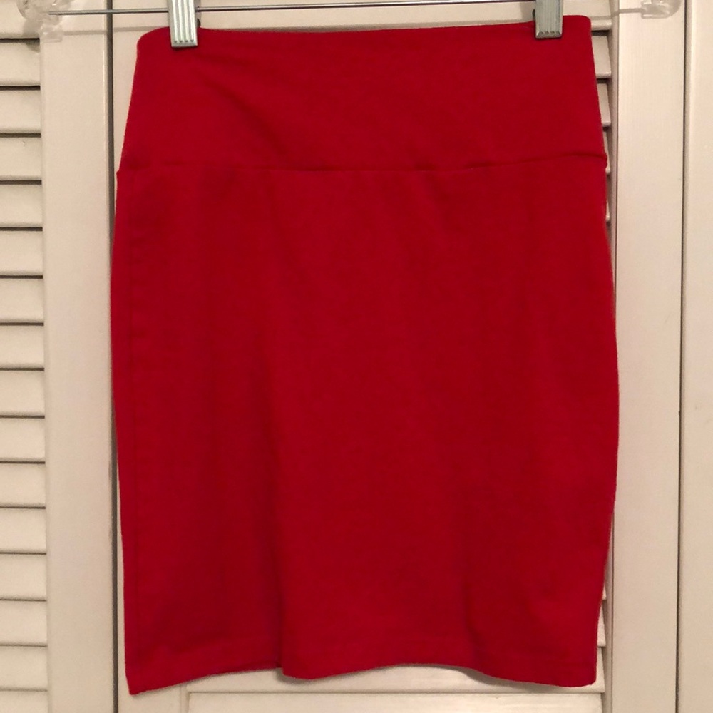 Forever 21 red pencil skirt